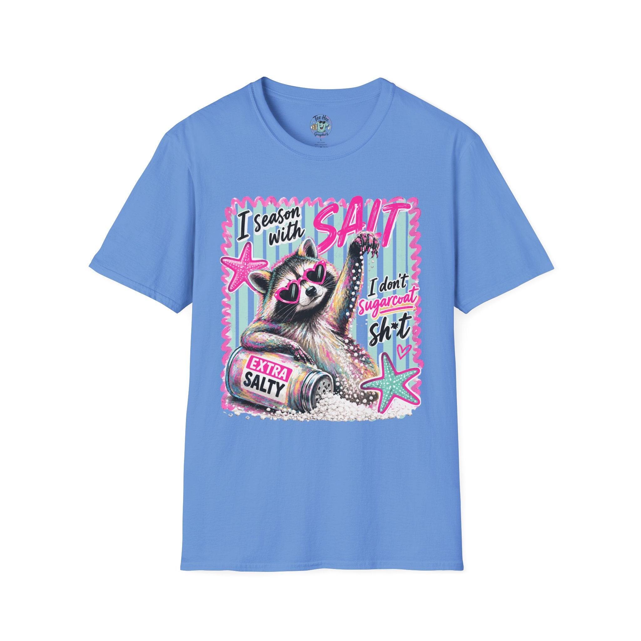 Extra Salty Raccoon T-Shirt — Funny Cute Sarcastic Graphic Tee