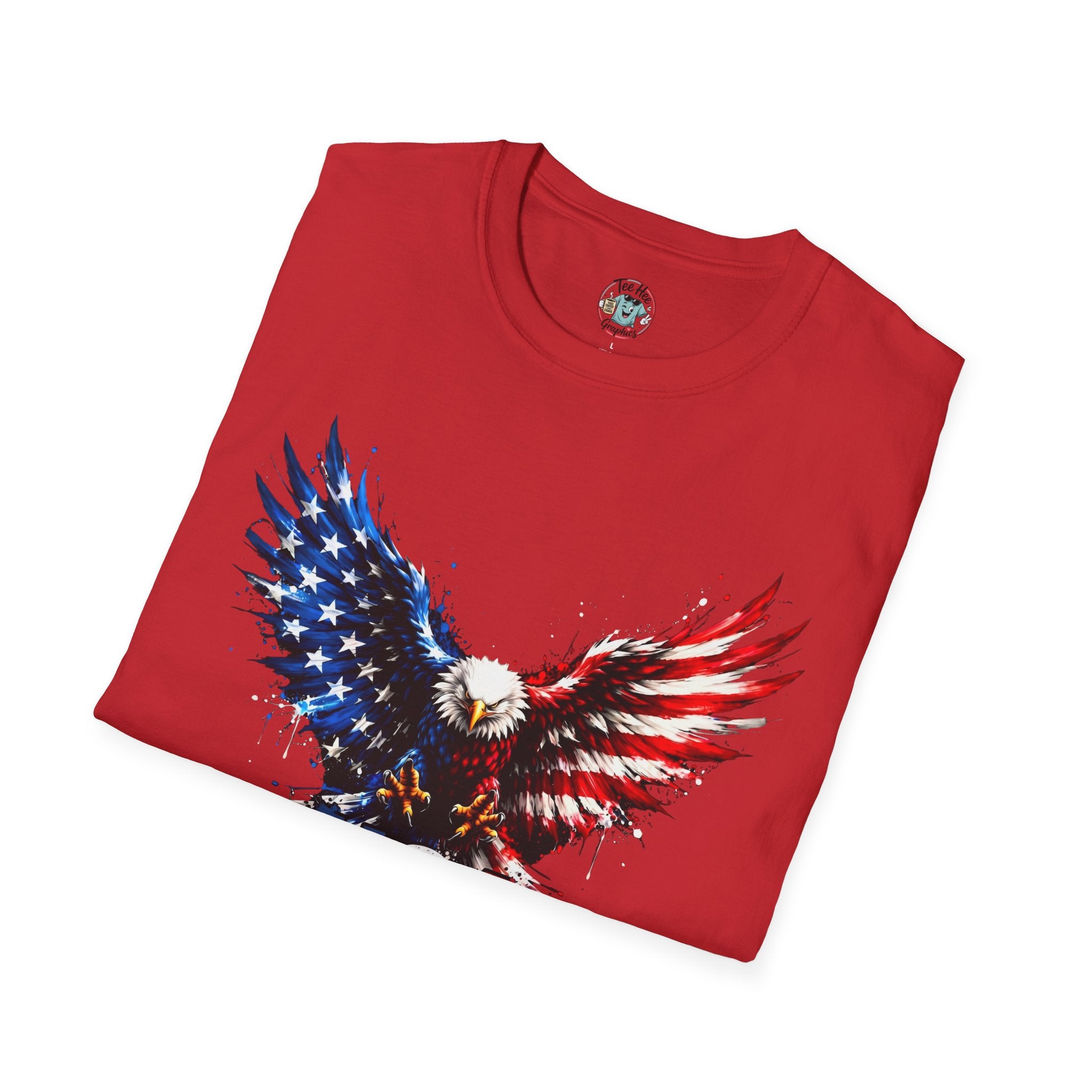 Patriotic Eagle T-Shirt — USA Red White & Blue Tee
