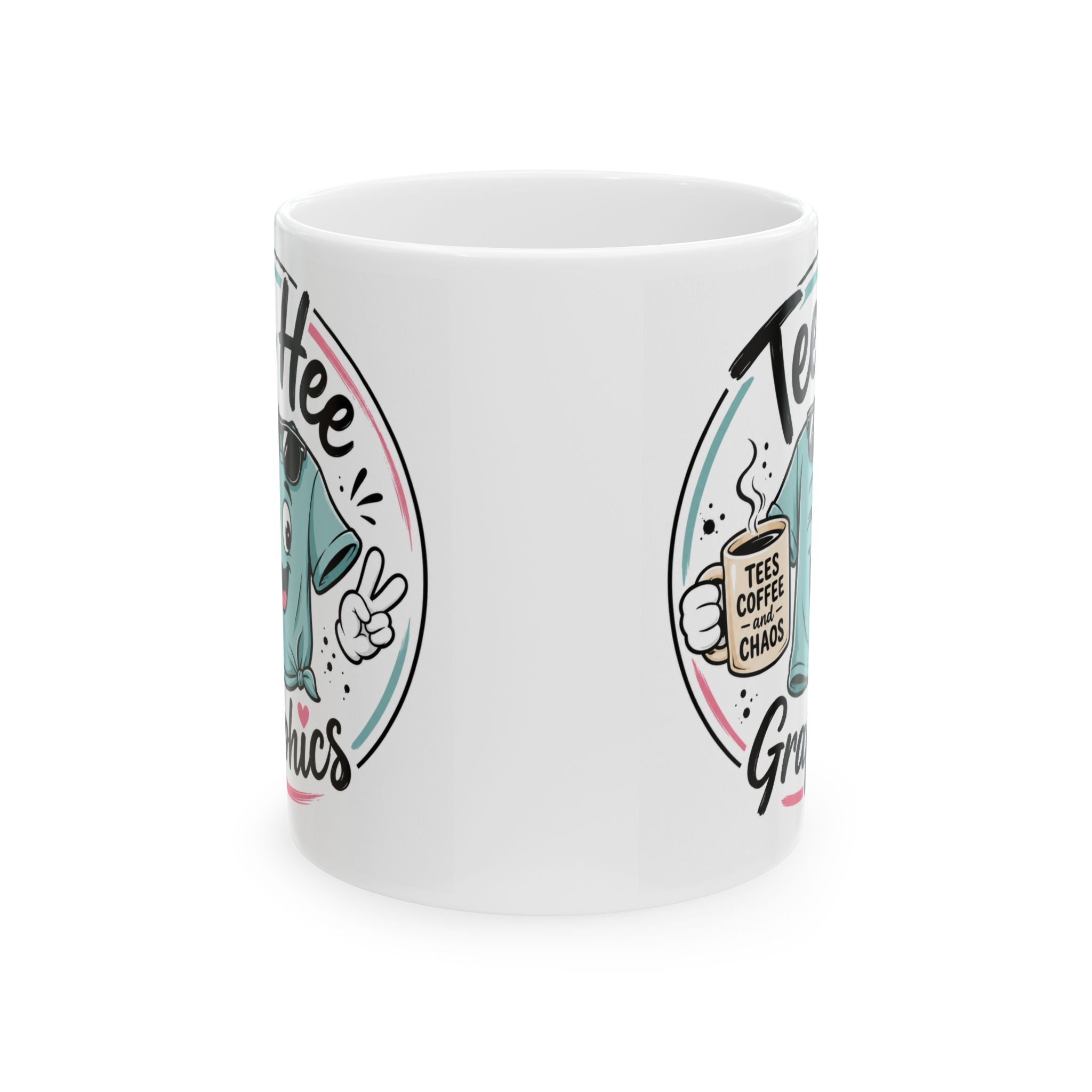 Tee Hee Graphics Ceramic Coffee Mug | Cute Coffee Lover Gift