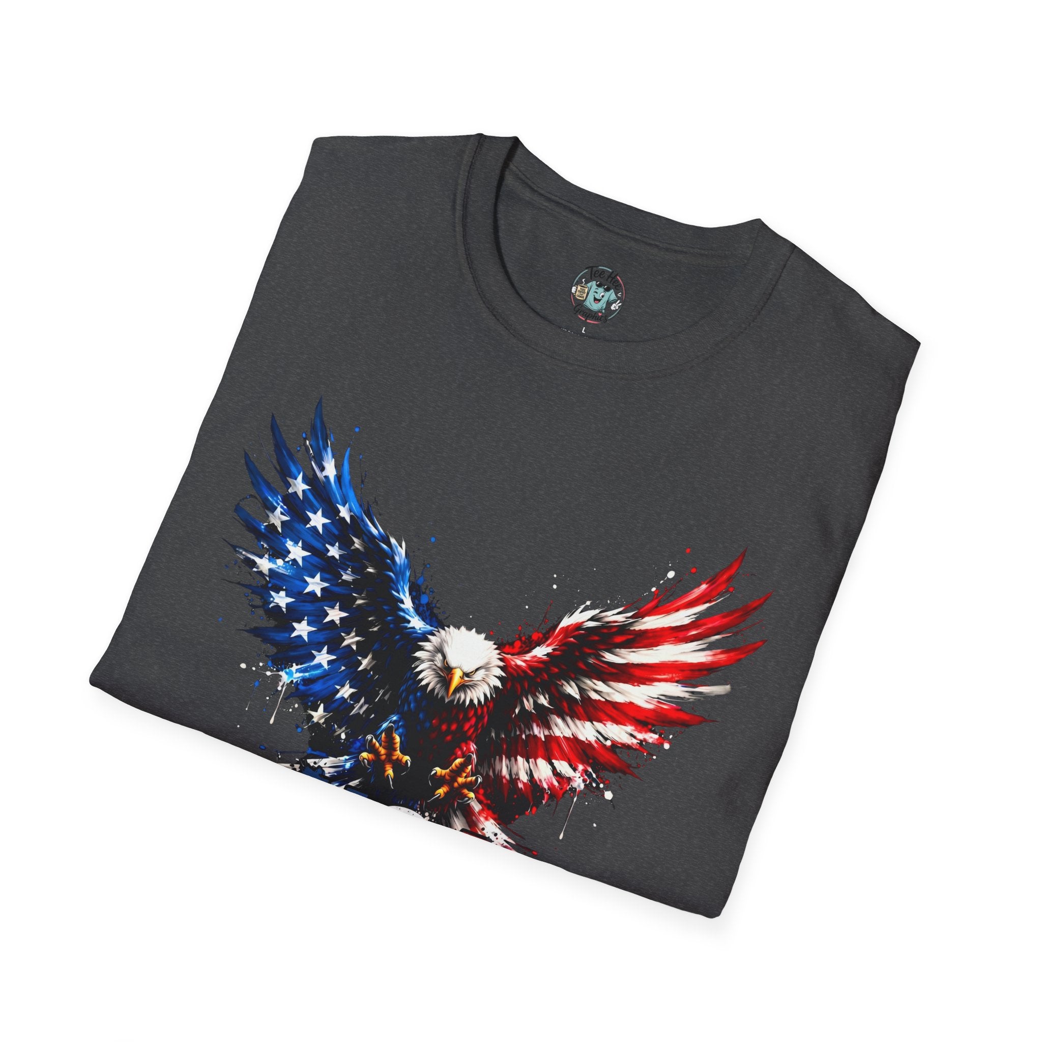 Patriotic Eagle T-Shirt — USA Red White & Blue Tee