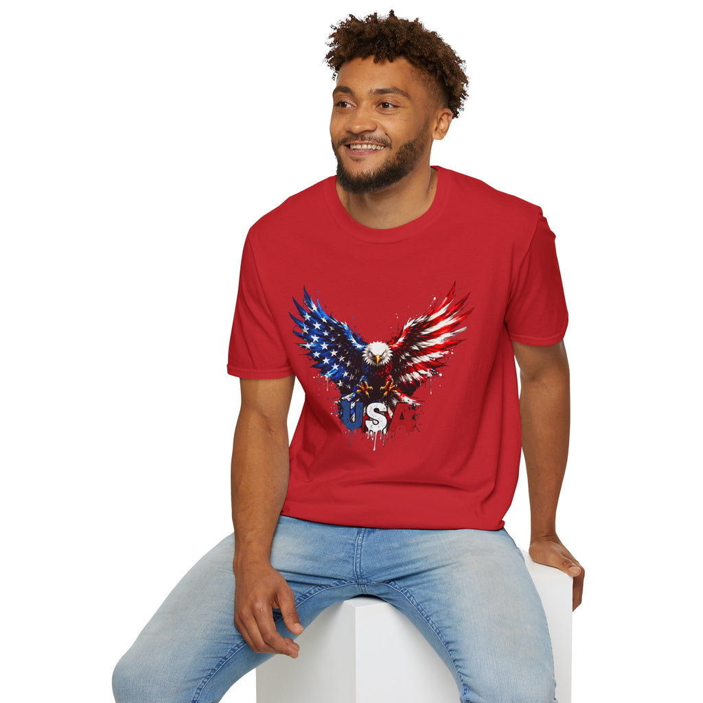Patriotic Eagle T-Shirt — USA Red White & Blue Tee
