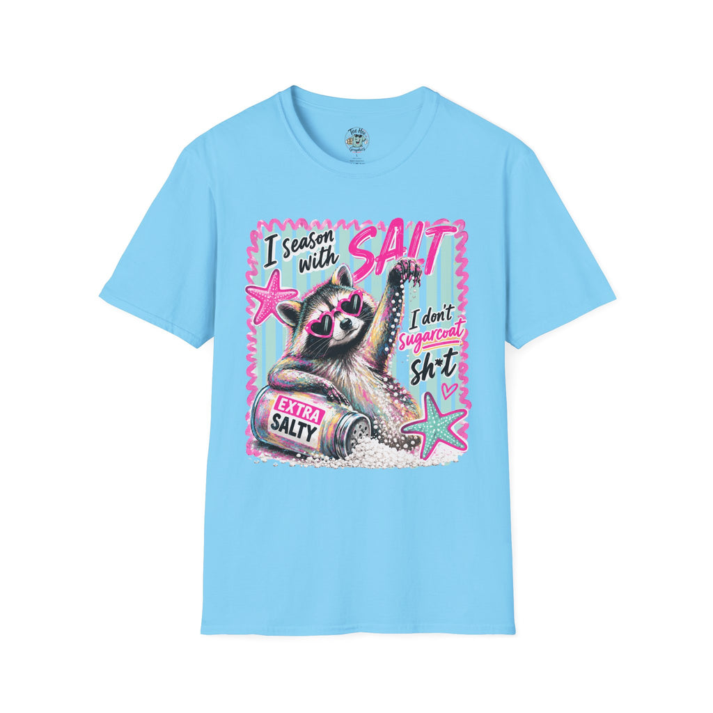 Extra Salty Raccoon T-Shirt — Funny Cute Sarcastic Graphic Tee