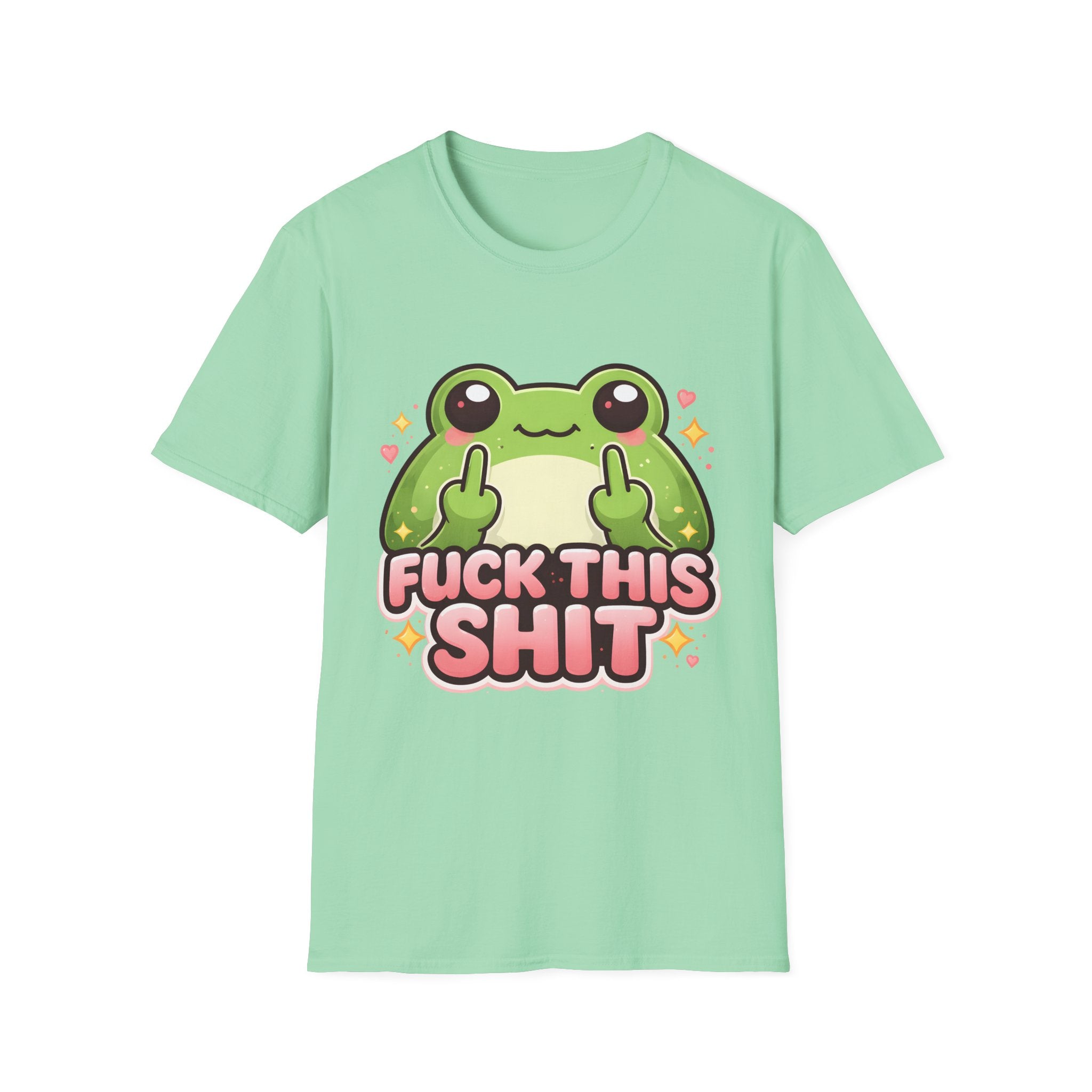 Fuck This Shit Cute Frog T-Shirt — Funny Frog Graphic Tee