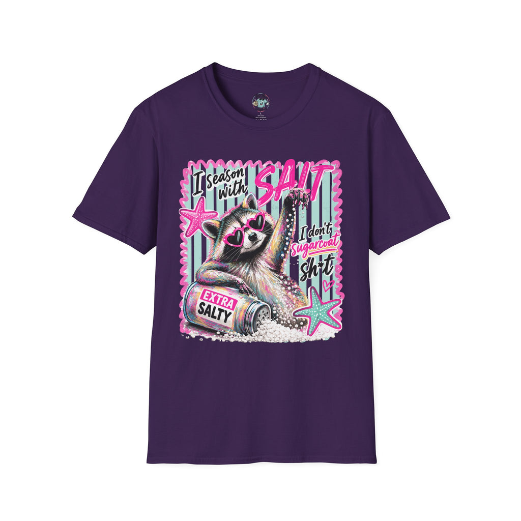Extra Salty Raccoon T-Shirt — Funny Cute Sarcastic Graphic Tee