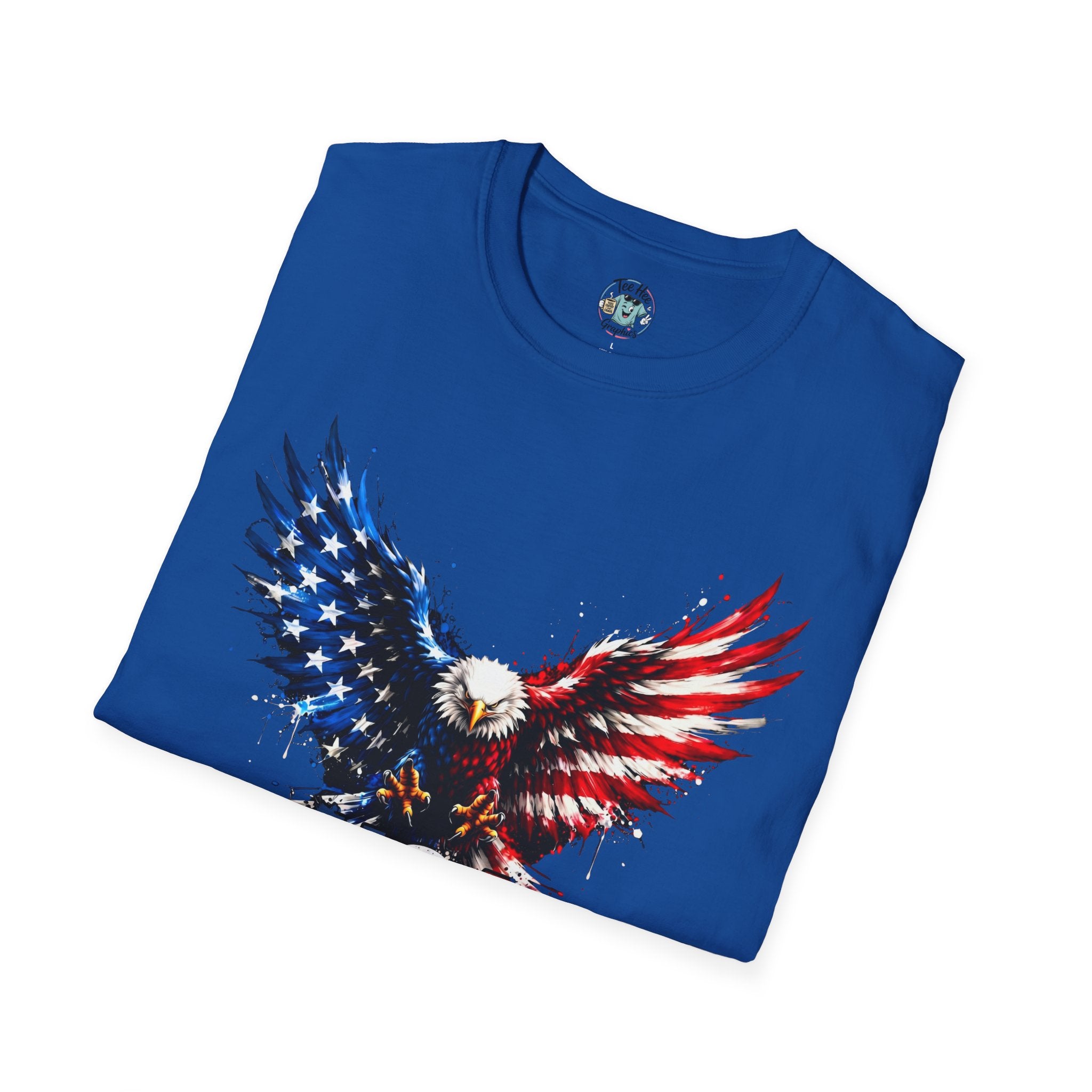 Patriotic Eagle T-Shirt — USA Red White & Blue Tee