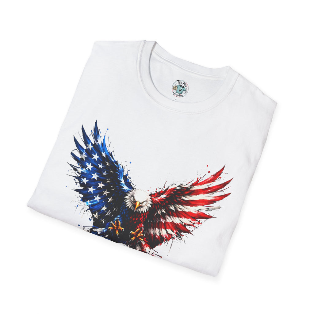 Patriotic Eagle T-Shirt — USA Red White & Blue Tee
