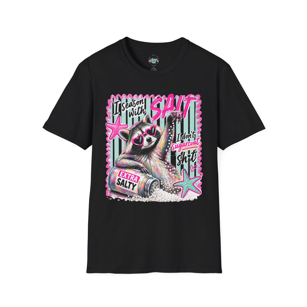 Extra Salty Raccoon T-Shirt — Funny Cute Sarcastic Graphic Tee