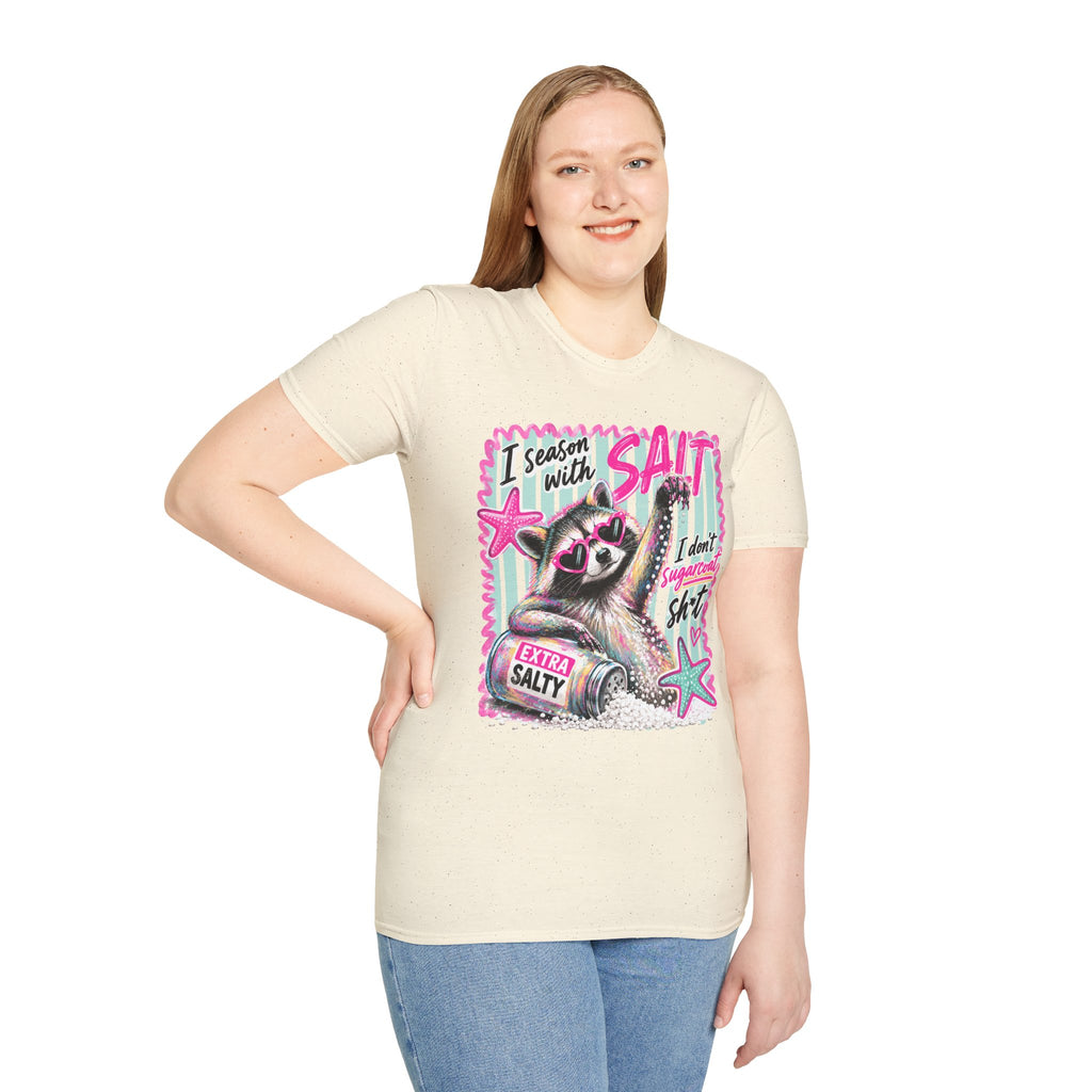 Extra Salty Raccoon T-Shirt — Funny Cute Sarcastic Graphic Tee