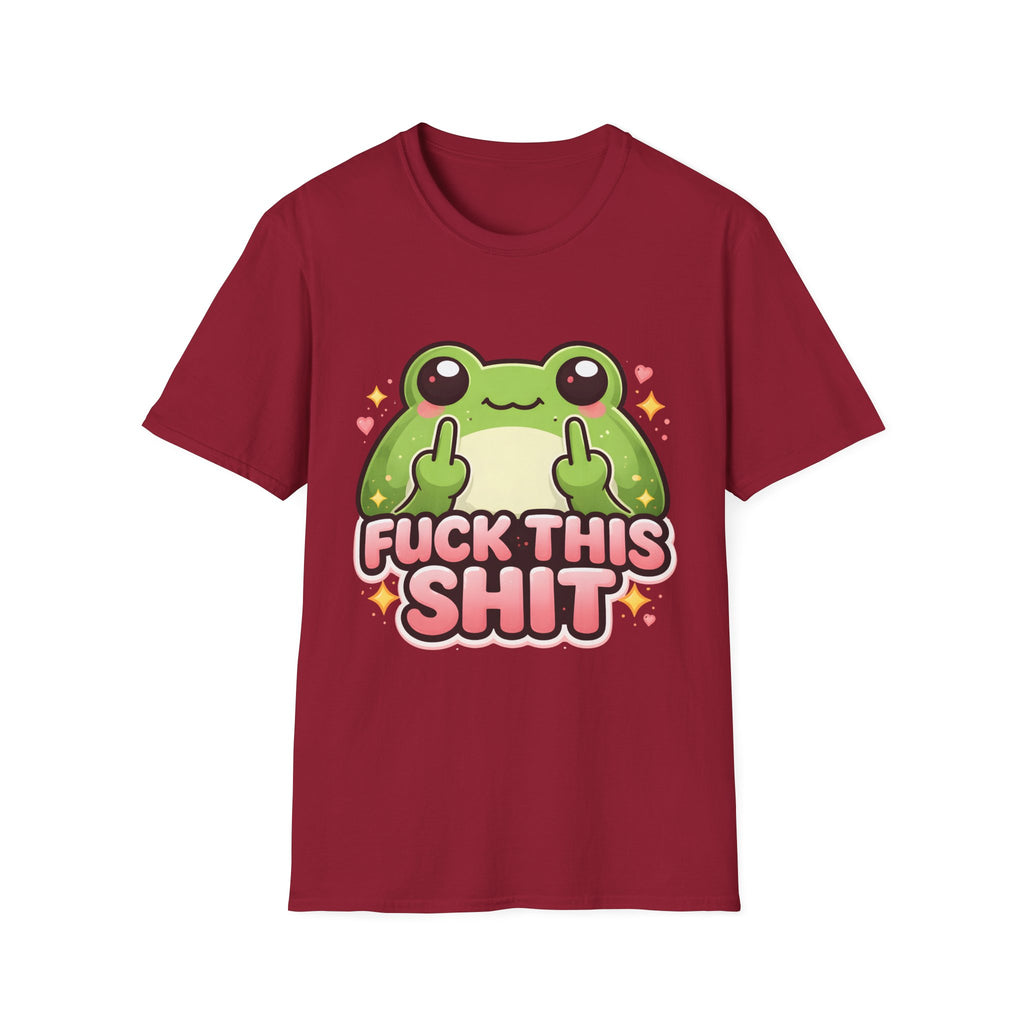 Fuck This Shit Cute Frog T-Shirt — Funny Frog Graphic Tee