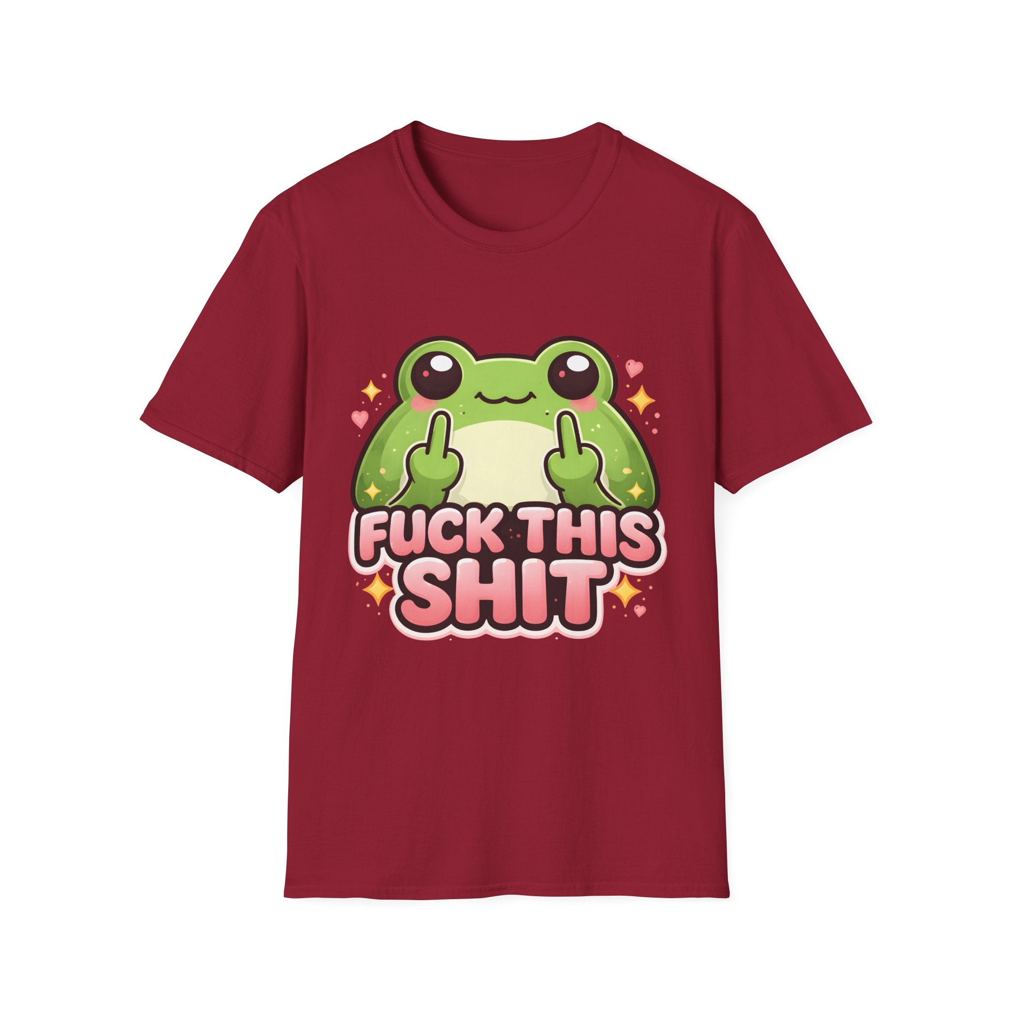 Fuck This Shit Cute Frog T-Shirt — Funny Frog Graphic Tee