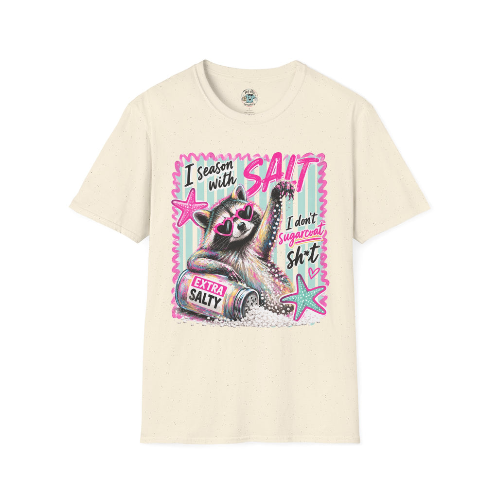 Extra Salty Raccoon T-Shirt — Funny Cute Sarcastic Graphic Tee