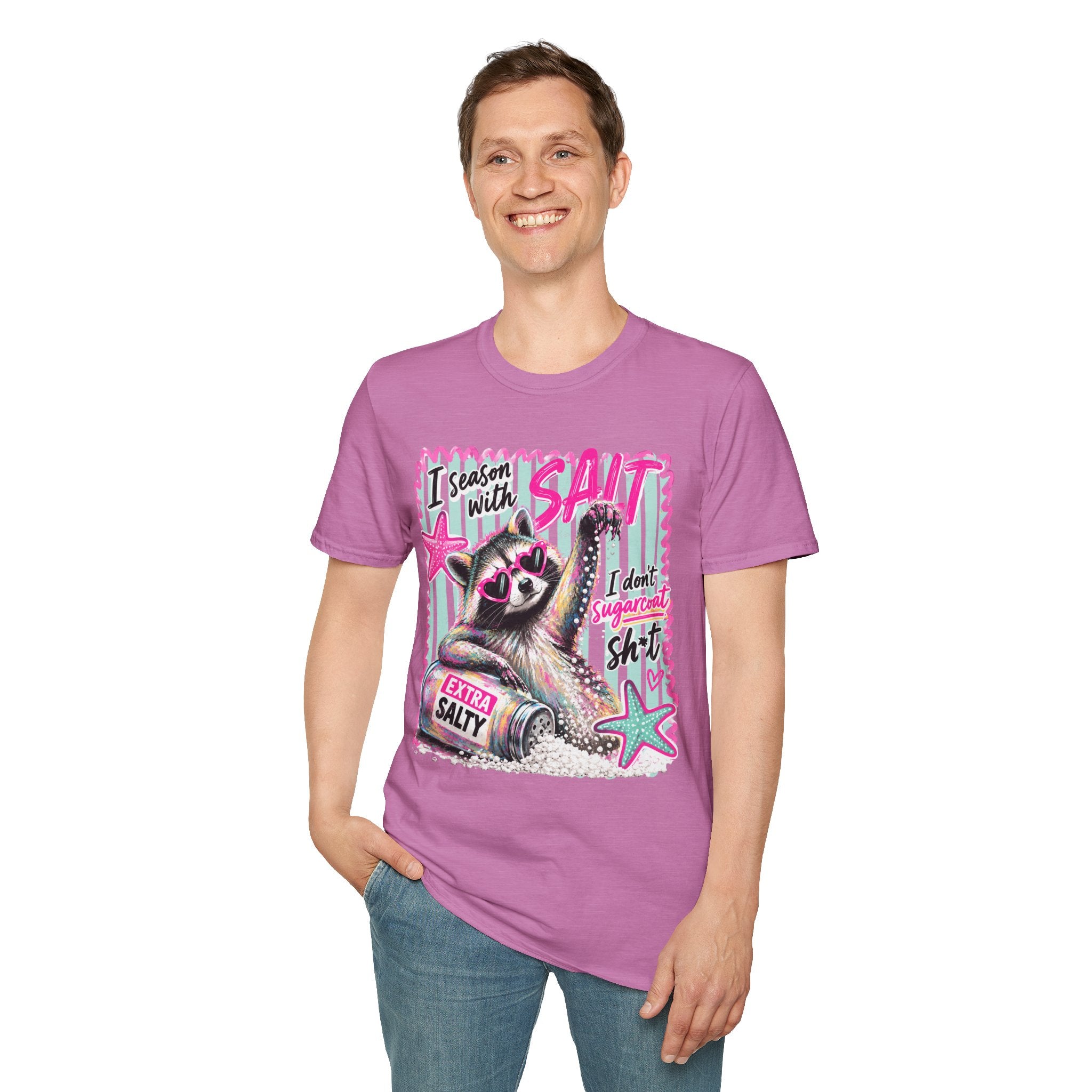 Extra Salty Raccoon T-Shirt — Funny Cute Sarcastic Graphic Tee