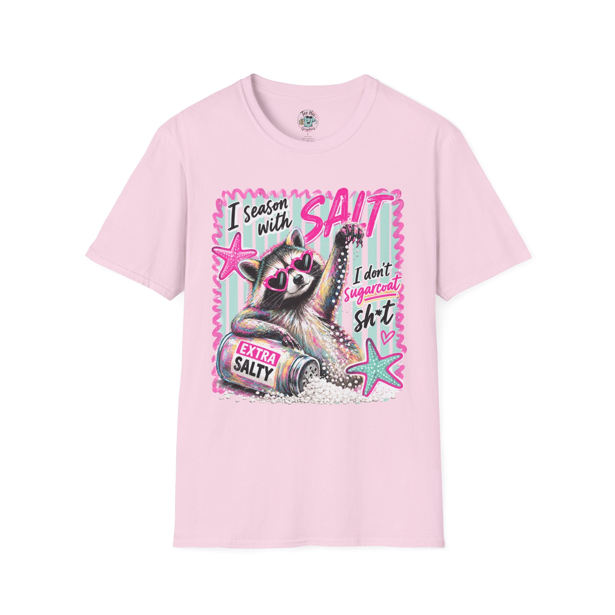 Extra Salty Raccoon T-Shirt — Funny Cute Sarcastic Graphic Tee